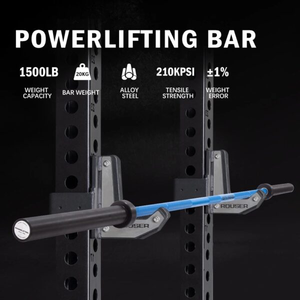 Varnika Strength Powerlifting Bar, erőemelő rúd, 220 cmx50 mm, 680 kg-ig terhelhető - Image 2